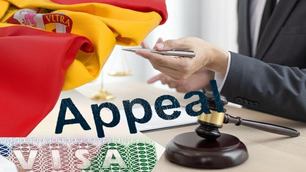 الاستئناف على رفض فيزا إسبانيا