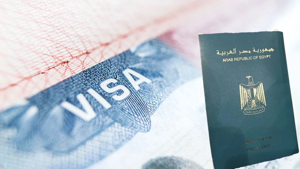 جواز سفر مصري وفيزا امريكا