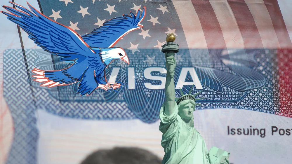 مكان تقديم فيزا امريكا