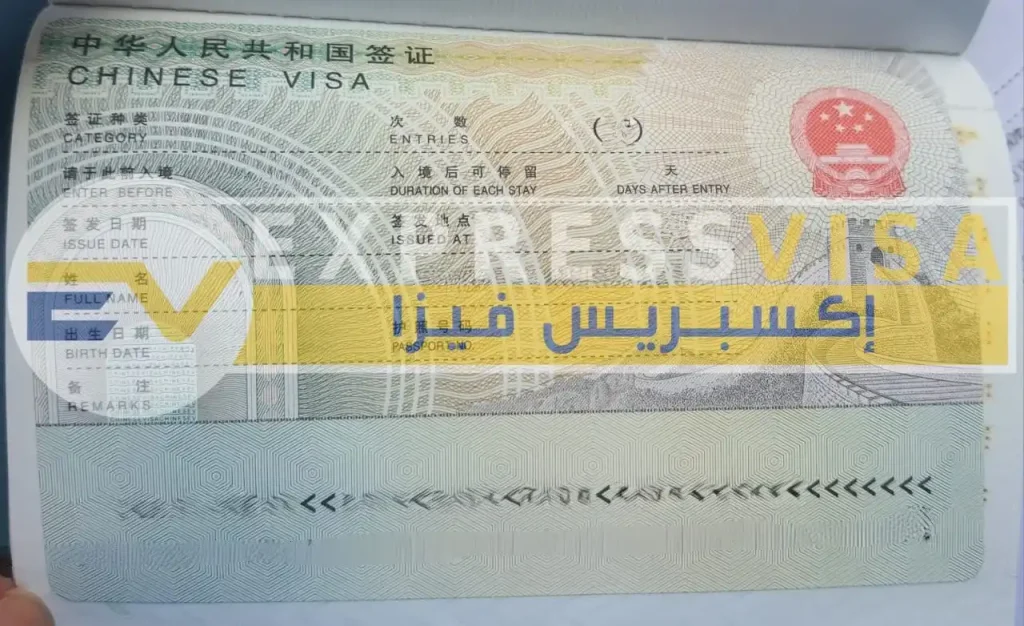 فيزا الصين